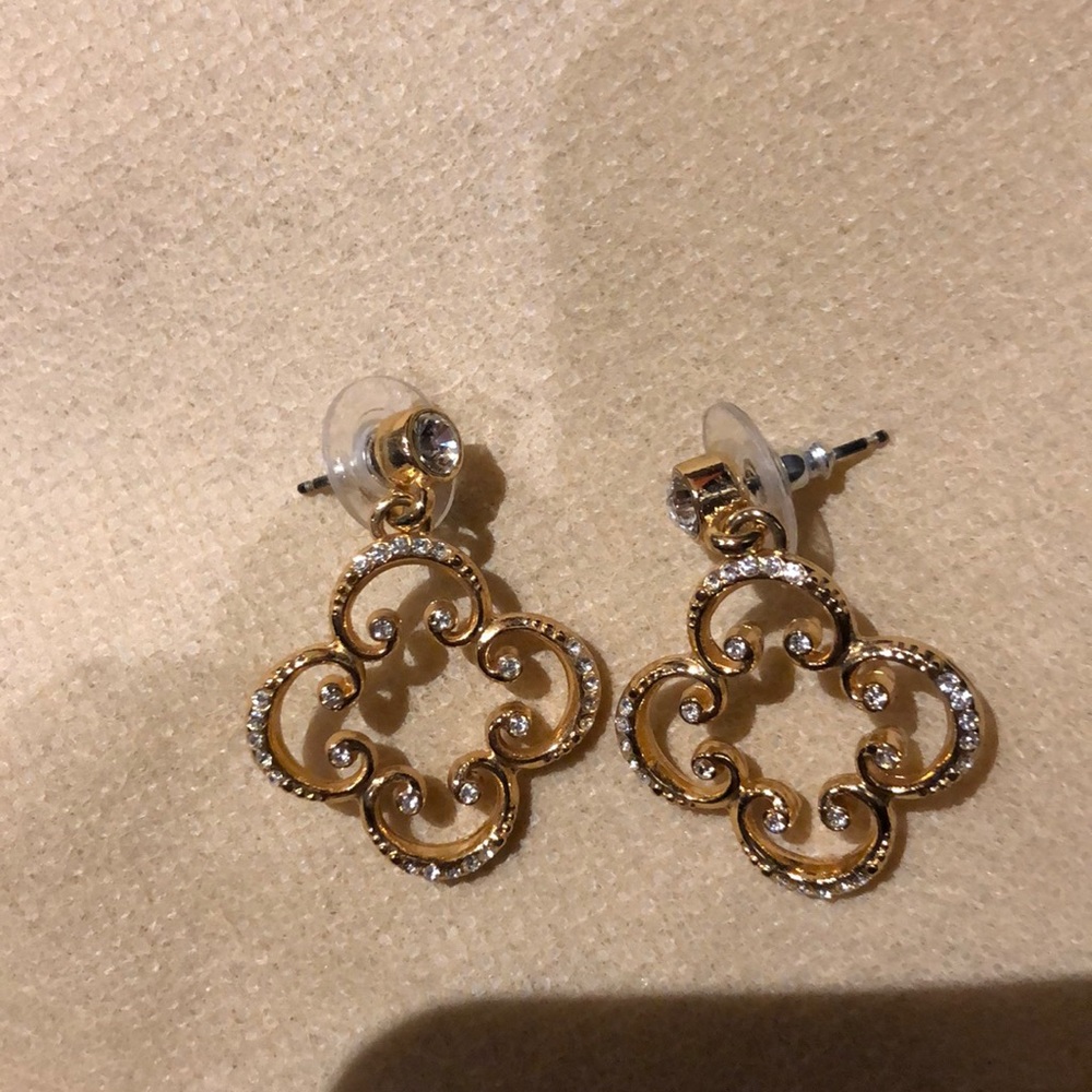 Gold Brighton dangle earrings